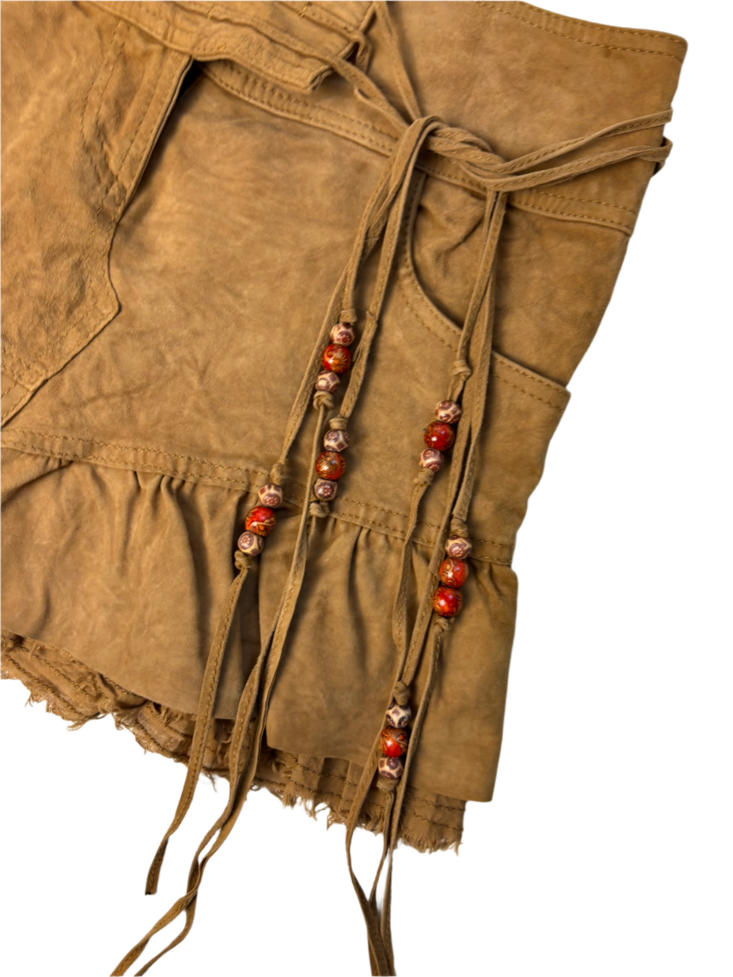 SUEDE MINI SKIRT