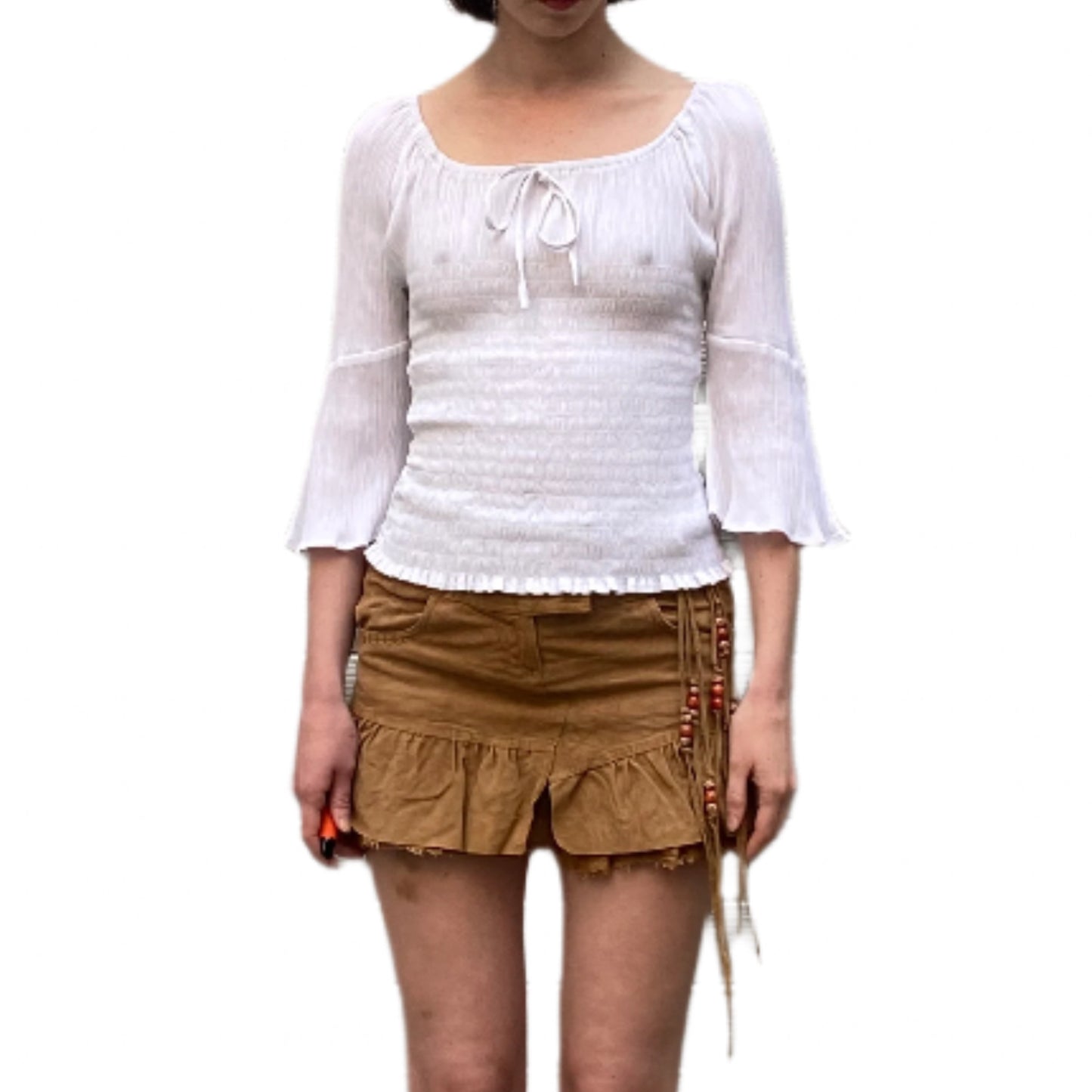 SUEDE MINI SKIRT