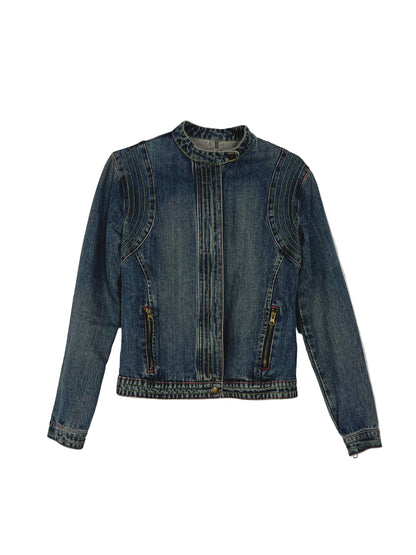 DENIM MOTO JACKET